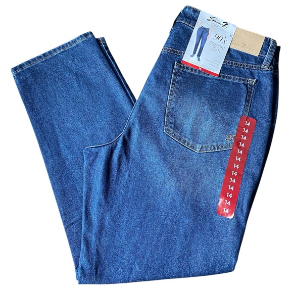 NWT Seven7 Women’s Straight Jeans Size 14 - Picture 3 of 12
